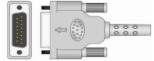 Cabo Paciente EPEX–10 VIAS – Garra Jacaré – Soldado – ECG 12 (Conector DB 15 Macho)